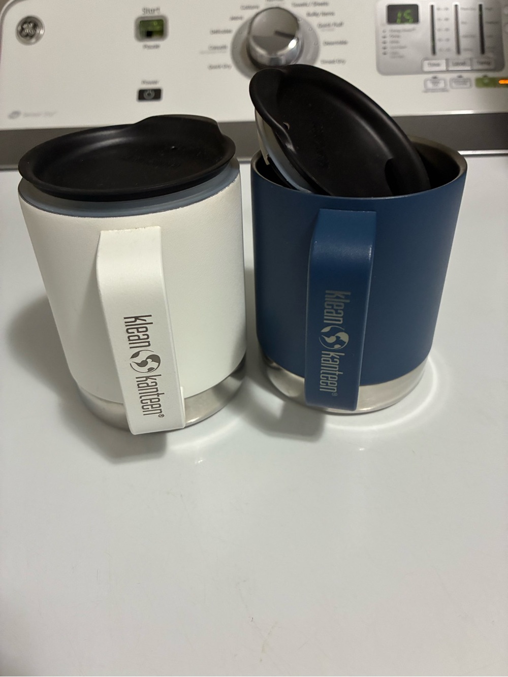 Kleen Kanteen Camp Mug - White and Blue